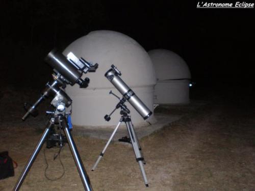 Quelques télescopes prêts pour l'observation... (image L'Astronome Eclipse)