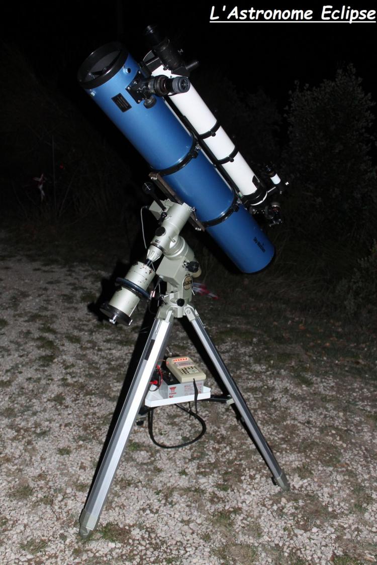Télescope Sky-Watcher 150-1200 sur monture Vixen GP-DX (image L'Astronome Eclipse)