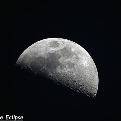 Quartier lunaire vu de jour (30 Juillet 2017)