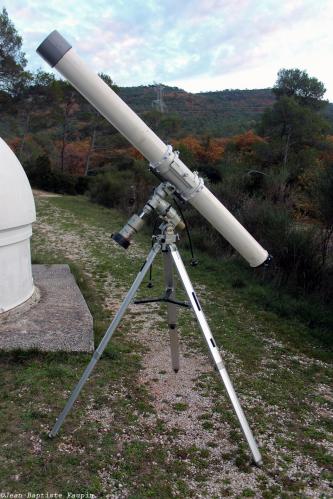 Lunette 135 sur monture Vixen GP-DX (image Jean-Baptiste Faupin)